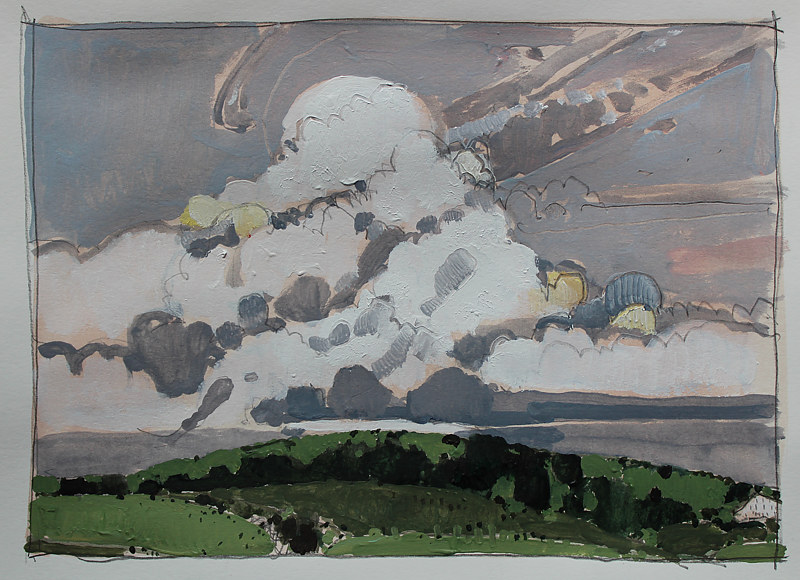 Acrylic painting Sally&#039;s Cloud by Harry Stooshinoff