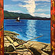 Acrylic painting Dancing Orca by Isaac Lewis