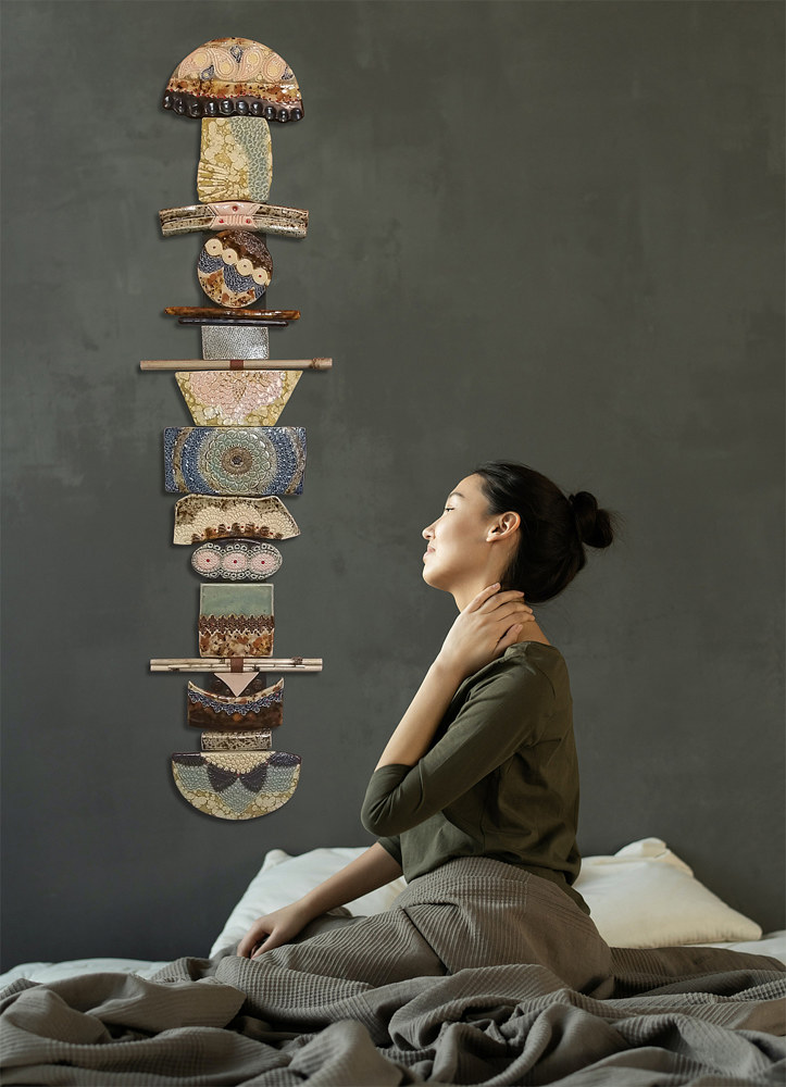 Brown Crown Totem by Cathy Crain