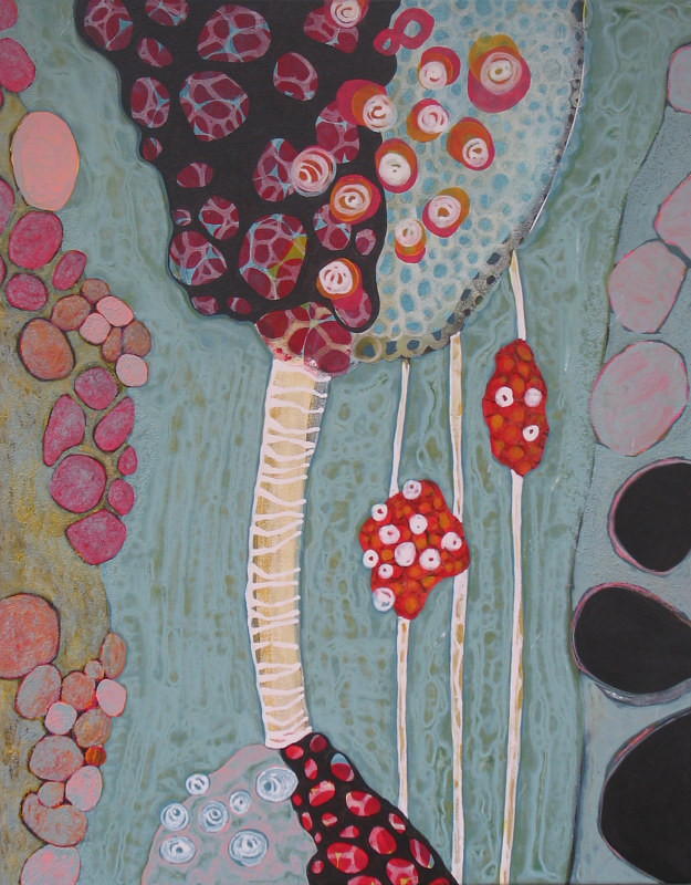 Linda Henningson  Acacia #2    acrylic on canvas 22” x 28” 2010 by Linda Henningson