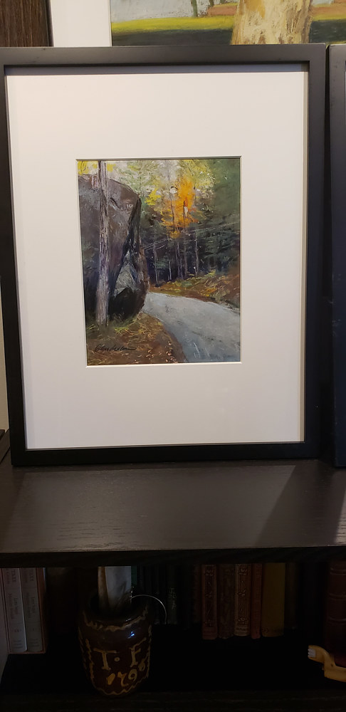 Acrylic painting 8x10 image  15x19 mat and frame  by Michael Gaudreau