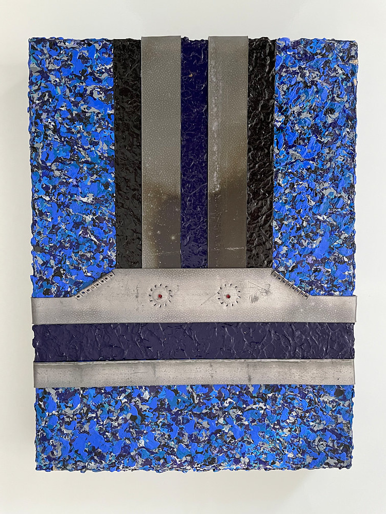 Mixed-media artwork LOSING YOUR MIND by Jeff Grassie