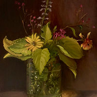 “Wildflowers in Vintage Glass”  by Noah Verrier