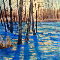 Acrylic painting Shadow Dancing II by Passionate Painters