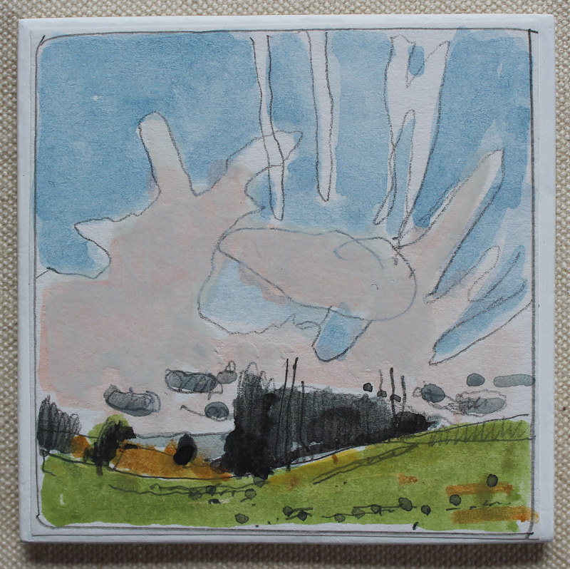 Painting South Sky, April 1  by Harry Stooshinoff