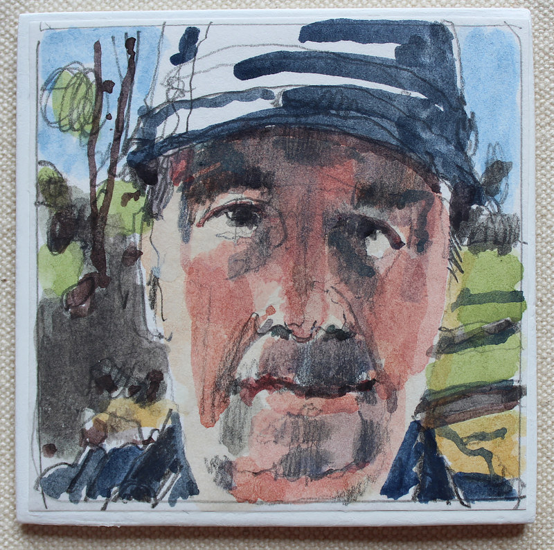 Painting On the Road, Afternoon  by Harry Stooshinoff