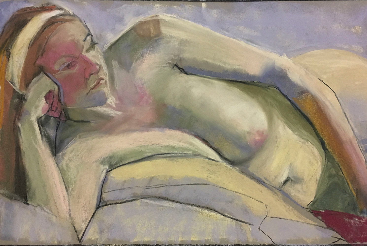 Drawing A Reclining by Kay Raabe