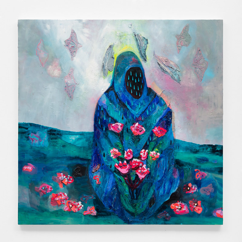 Oil painting Milkweed Invisibility Cloak  by Julie Gladstone