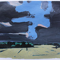 Acrylic painting Blue Gap (study)  by Harry Stooshinoff