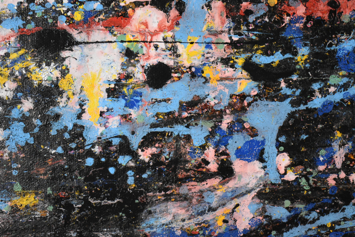 Painting 1. Inky Ocean Close #10 by Sebastian Evans