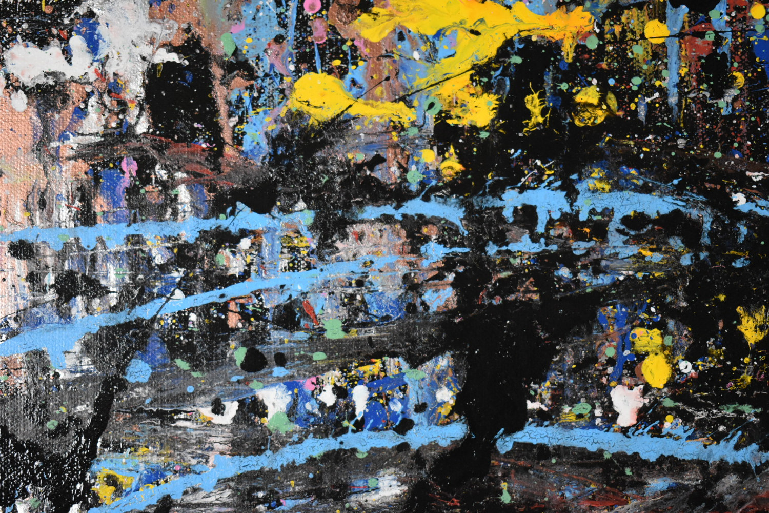 Painting 1. Inky Ocean Close #5 by Sebastian Evans