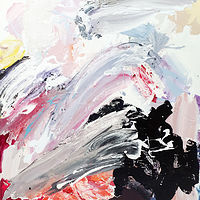 Acrylic painting What happened to the Trees by Jude Hotchkiss