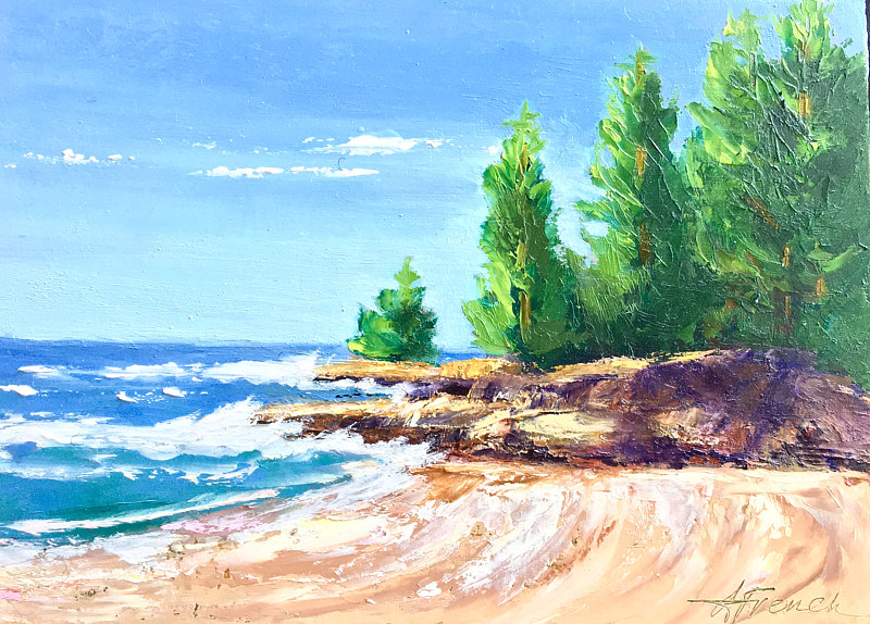Oil painting “Maine Dreaming” by Anne French