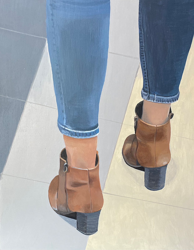Acrylic painting High Water Jeans by Brad Nuorala