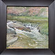 Plum Tree Run 10x10 oil  by Michael Gaudreau