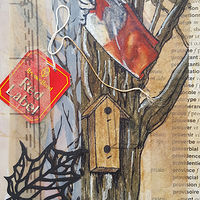 Watercolor Canadian Birdhouse by Sarah Peschell
