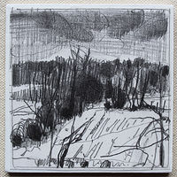 Drawing March Fields by Harry Stooshinoff