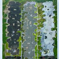 Acrylic painting Topiaries by Rashaun Kartak