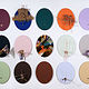 Chorus for Commentary, mixed media, 20&quot; x 16&quot; ovals, 68&quot; x 96&quot; 2022 by Judy Southerland
