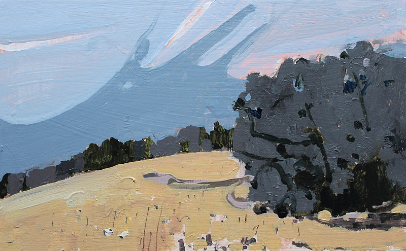 Acrylic painting Dusk Near Lookout Hill  by Harry Stooshinoff