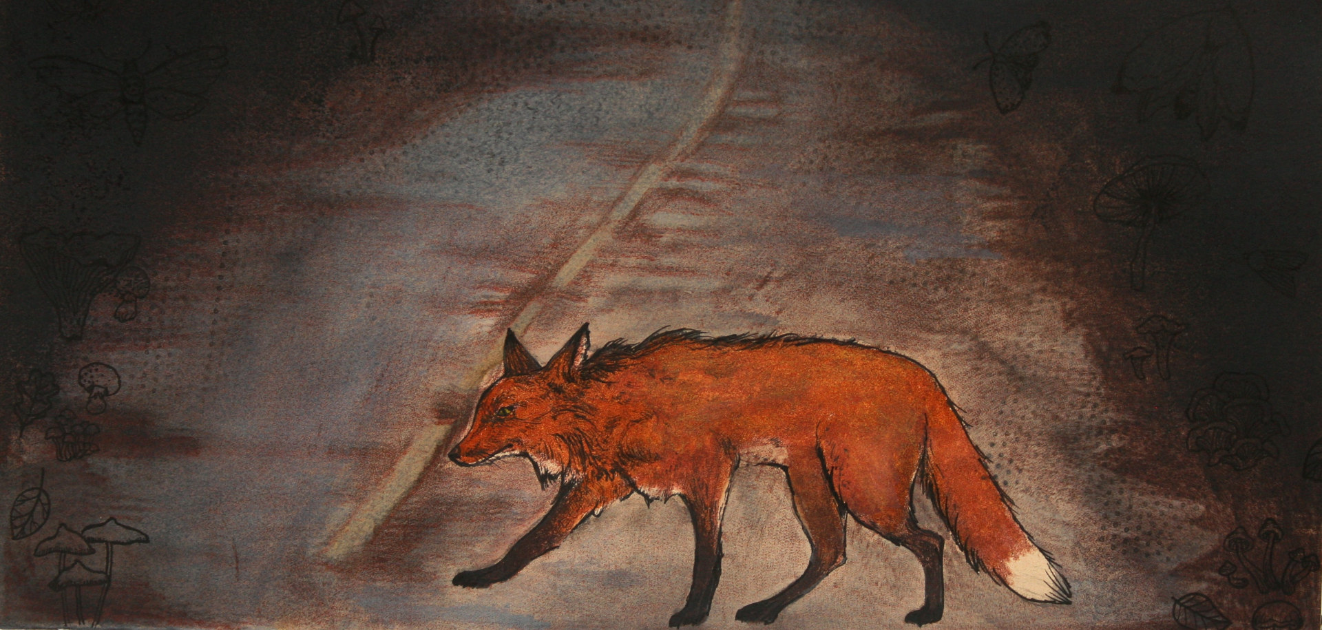 Watercolor Boundary Walker by Nicole Walters