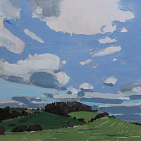 Acrylic painting May Green  by Harry Stooshinoff