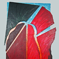 Oil painting Fractured Bloom by Gary Eleinko