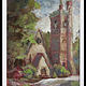 Acrylic painting All Souls Chapel by Bernard Dick