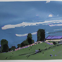 Acrylic painting Boris&#039; Field, August End  by Harry Stooshinoff