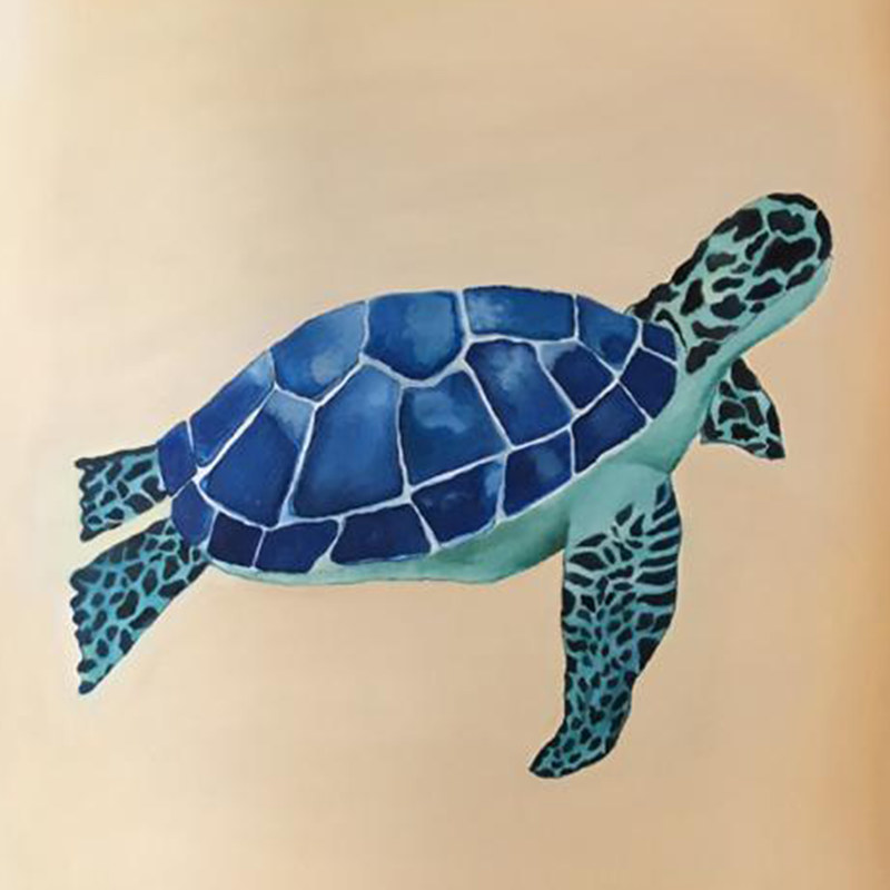 Tortuga azul by Carmen Estrada