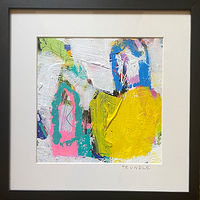 Mixed-media artwork Croquet by Sarah Trundle