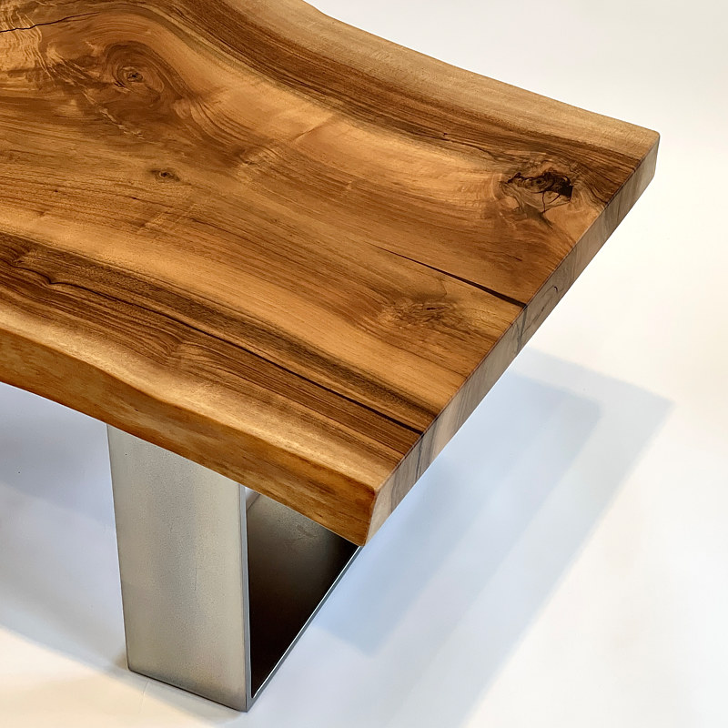 Oil painting English Walnut Coffee table by Enrique Morales