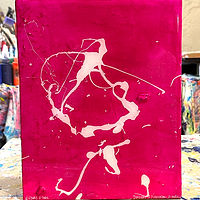 Acrylic painting determined FRONT by Jeffrey Newman
