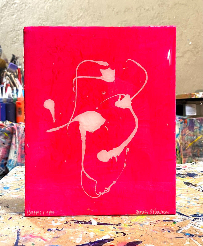 Acrylic painting pirate.smiles FRONT by Jeffrey Newman
