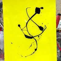 Acrylic painting peckish.smile FRONT by Jeffrey Newman