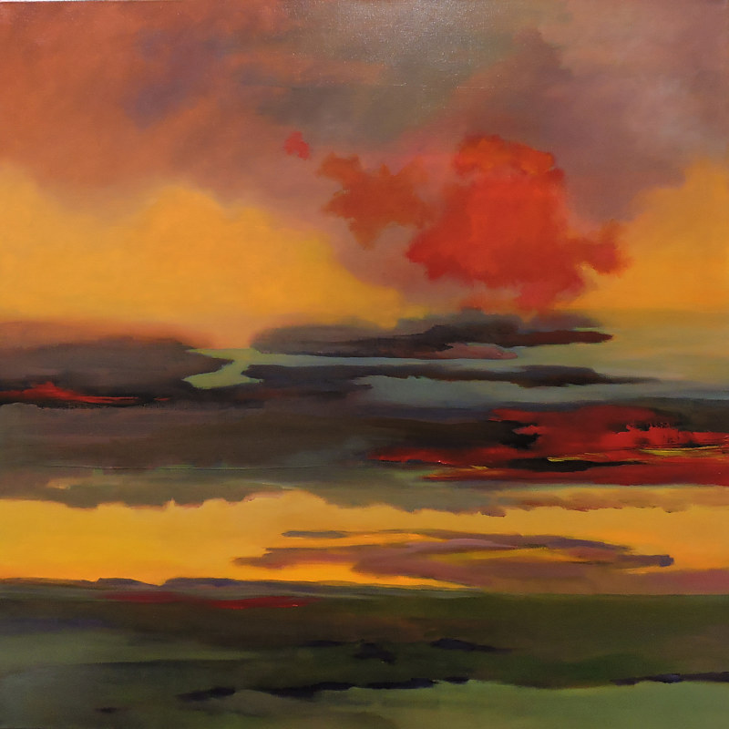 Oil painting Autumn Evening. by Svetlana Barker
