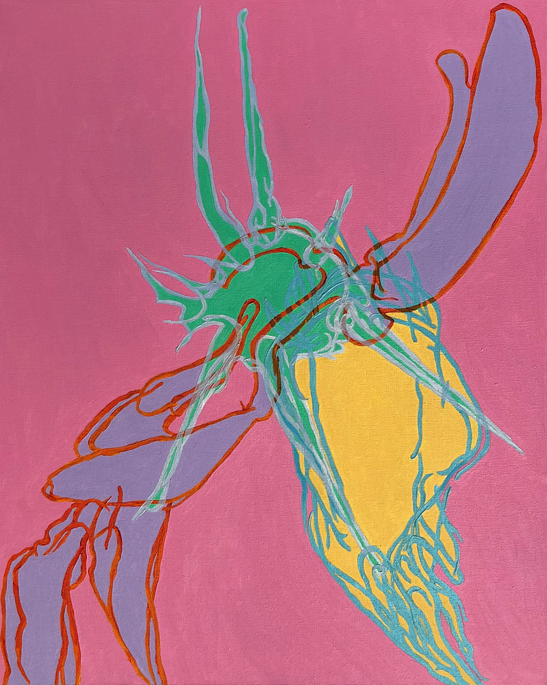 Oil painting Convergence VII by Pamela  Speight 