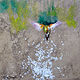 Hummingbird Splash 12 inches smaller by Terry Joseph
