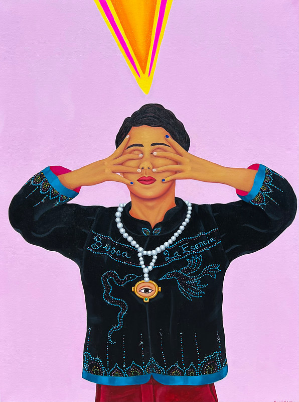 Oil painting Search for the essence 2022 by Armando Huerta 