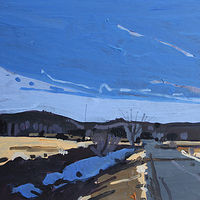 Acrylic painting Last Snow Patch  by Harry Stooshinoff