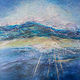 Rayne Tunley, Seaside Sunshine, 22in x 30in, WaterMedia/Gold Leaf by Rayne Tunley