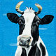 Oil painting Cow 1 2017 by John Lace