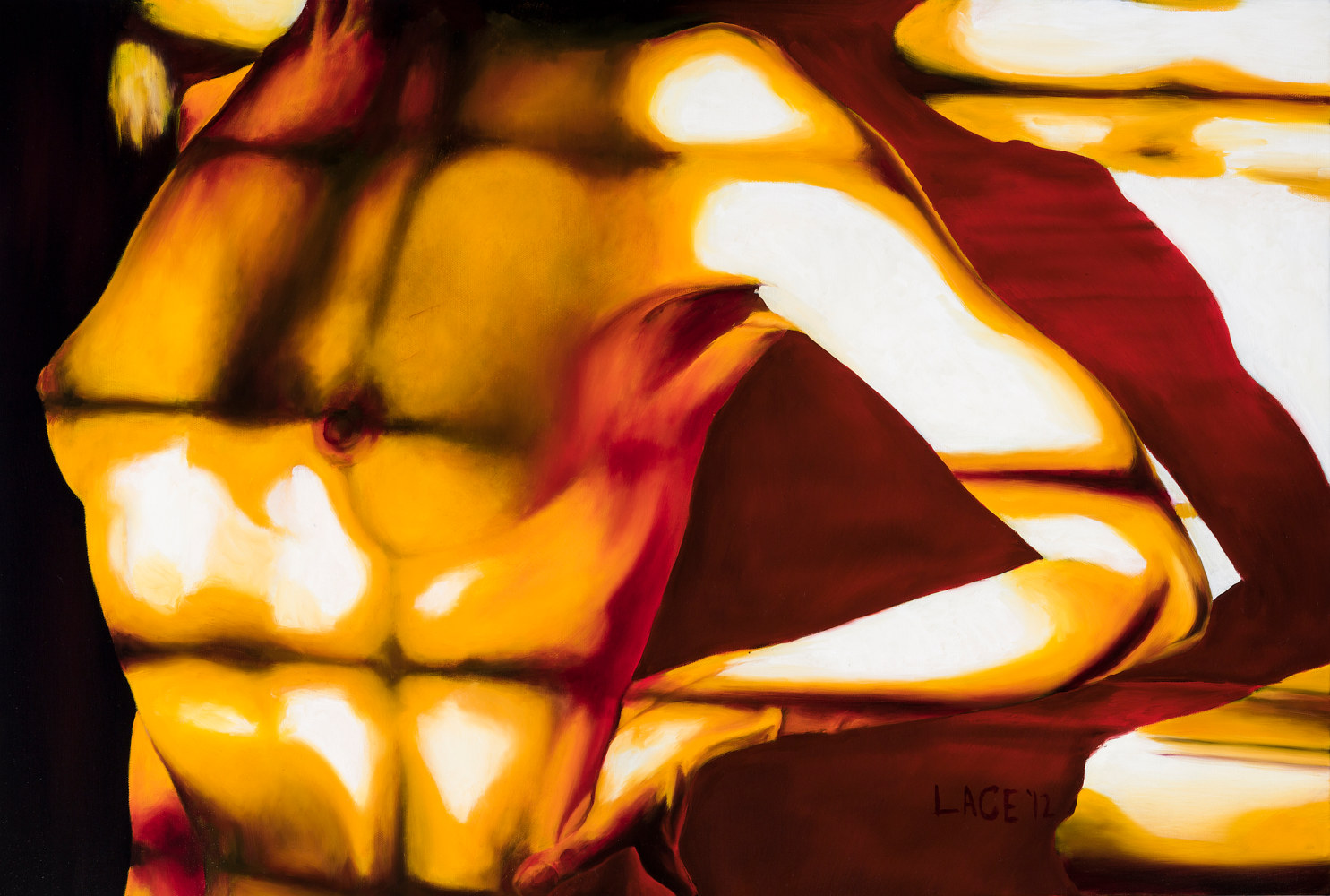 Oil painting C5 2012 by John Lace
