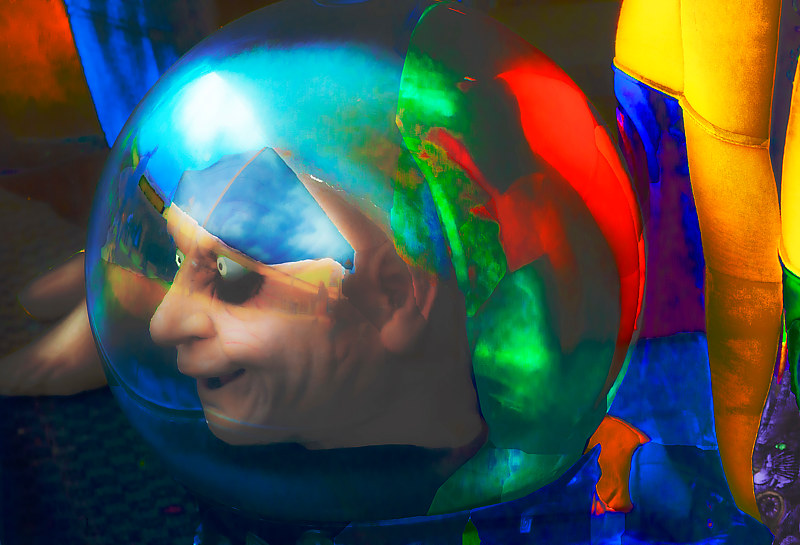 &quot;Testing, Testing (Chatbot, mask, voice of Alan Turing, smile...)&quot;  by Hunter Madsen