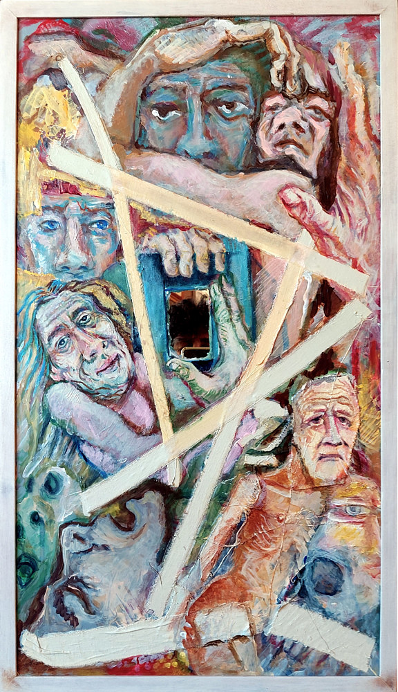 Acrylic painting Step Right Up by Marc Brisson