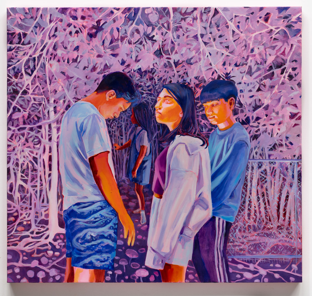 Oil painting Into the woods by Mary Hayes