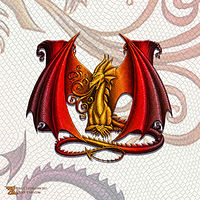 Print Dragon M color print by Sue Ellen Brown
