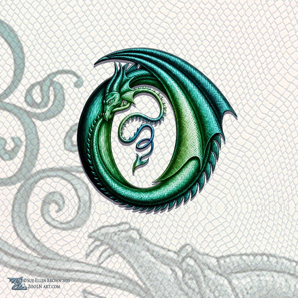 Color Dragon Letters - ZooLNArt