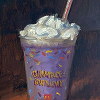 &quot;Grimace&#039;s Birthday Shake&quot; LG 16x20 by Noah Verrier