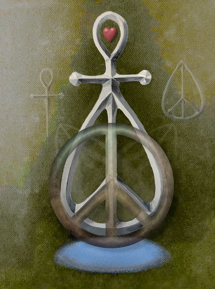 Ankh El Peace &amp; Love 	(2022) by Wayne Dwornik